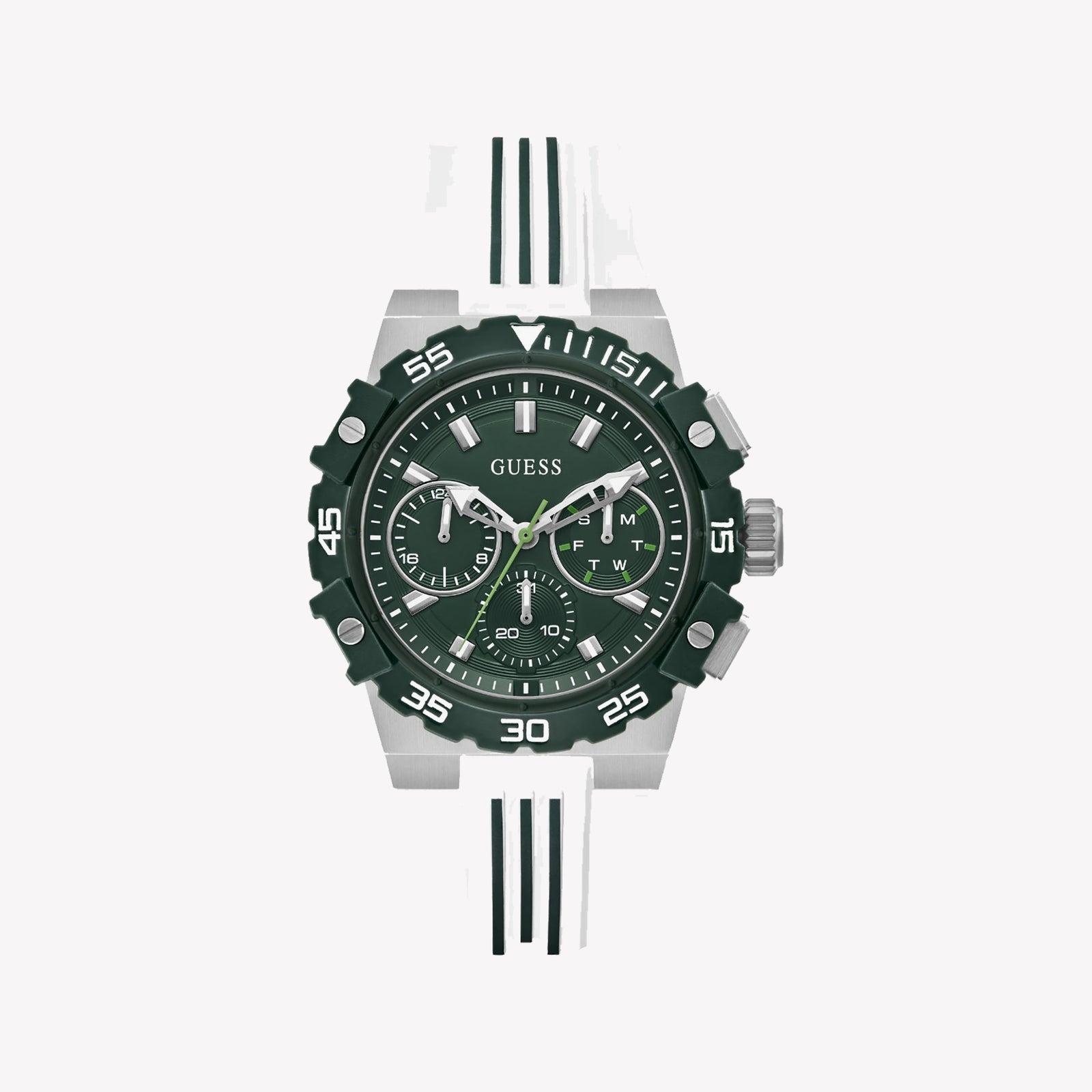 GUESS Silicone Multi-Function Watch 42.5 mm