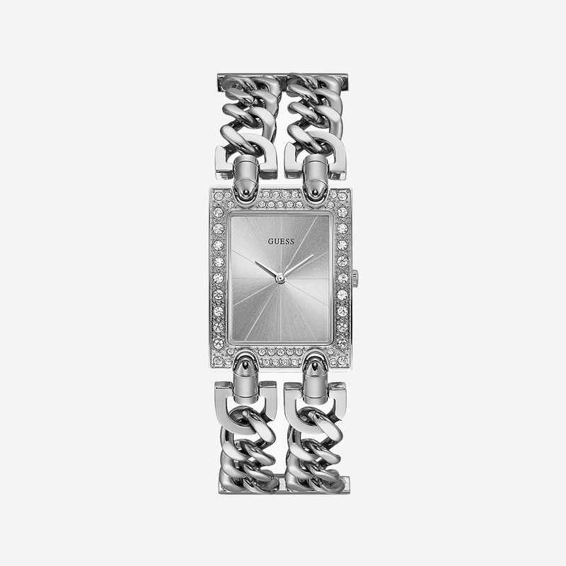 Guess Women's Silver Stainless Steel Watch, Silver Dial | W1121l1 by i-watch