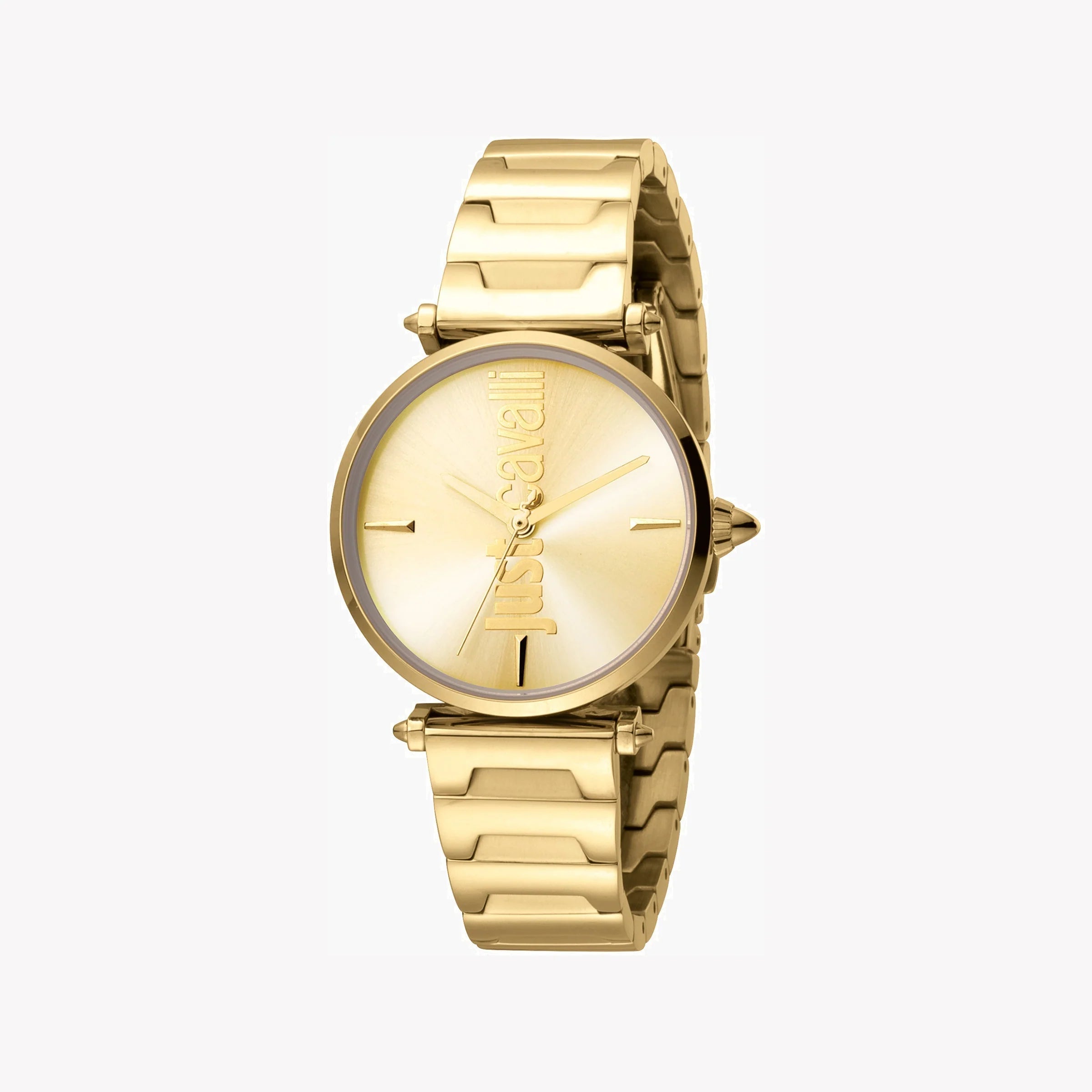 JUST CAVALLI Women's Watch with Gold Stainless Steel Case and Gold Stainless Steel Band