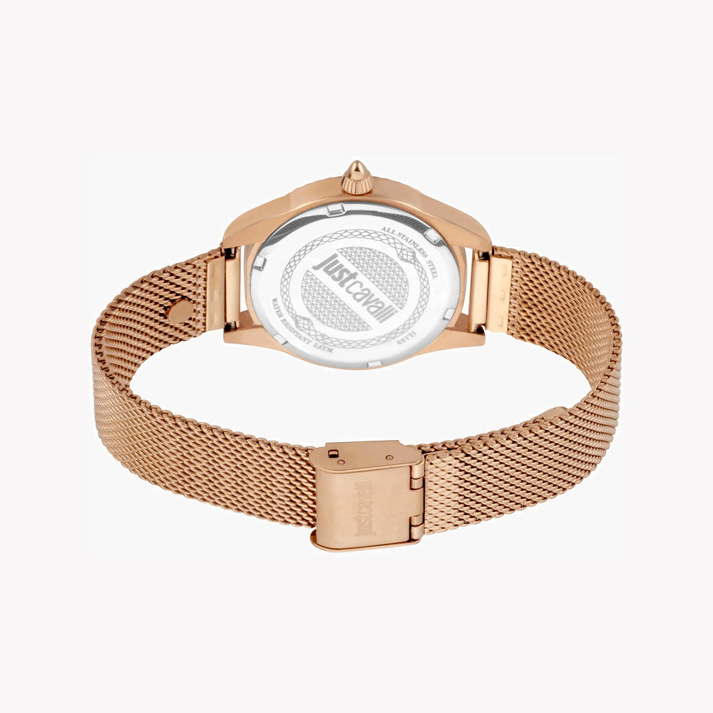 Just Cavalli Women's Rose Gold Watch, Blue Dial | Jc1l133m0085 by i-watch