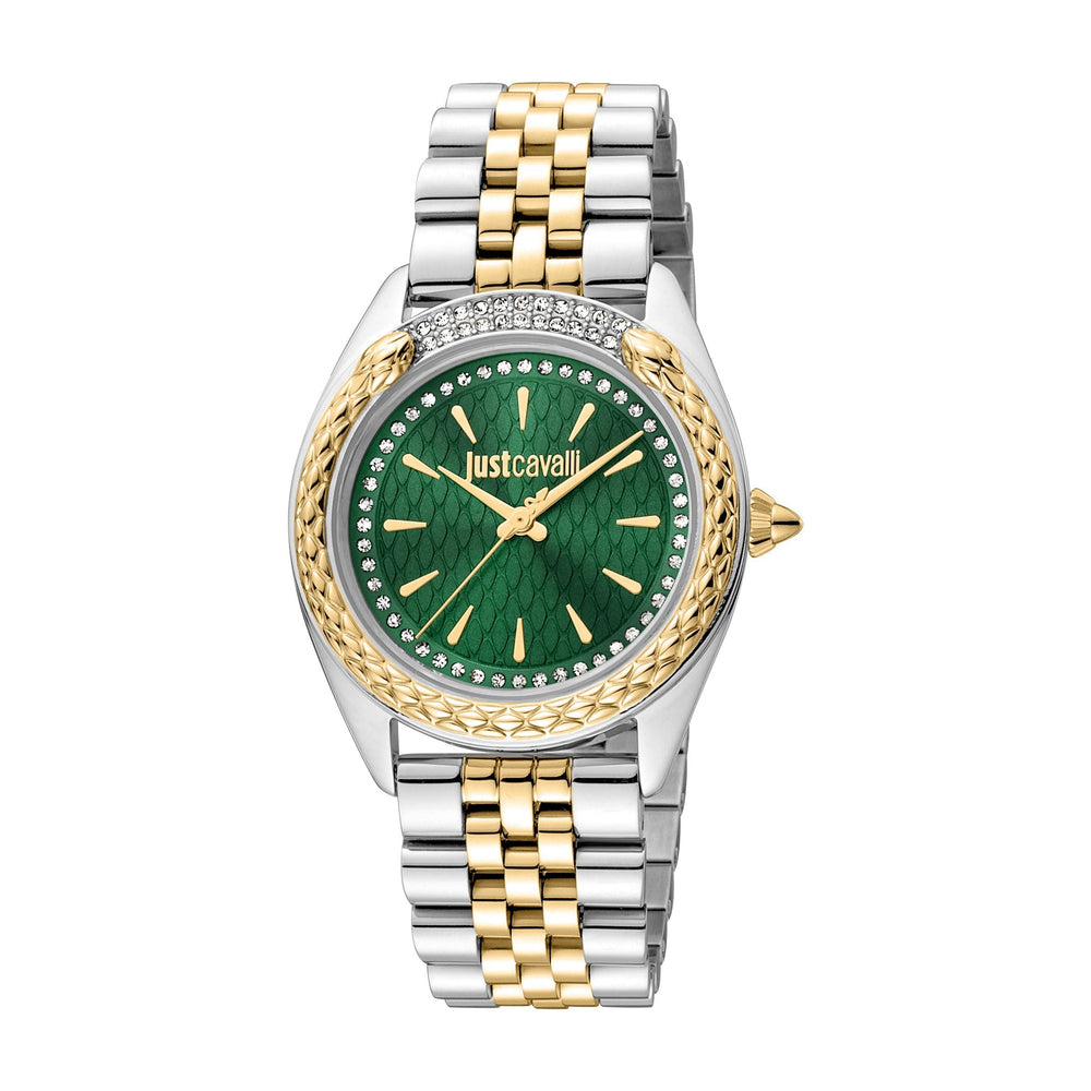 Just Cavalli Women's Silver & Gold Stainless Steel Watch, Case And Band | Jc1l195m0395 by i-watch