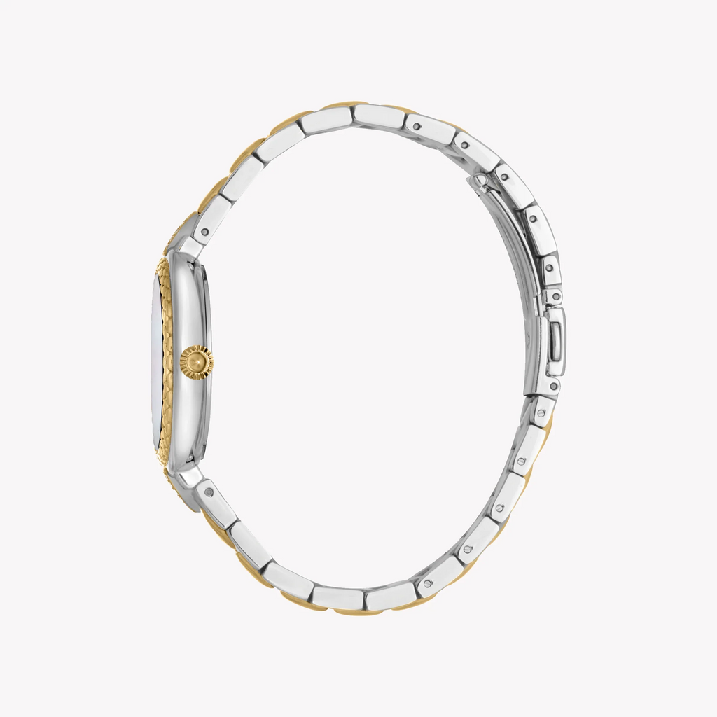 Just Cavalli Women's Silver & Gold Stainless Steel Watch, Silver & Gold Case And Band | Jc1l205m0085