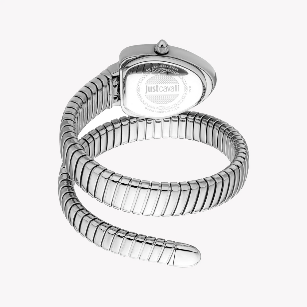 Just Cavalli Women's Silver Stainless Steel Watch, Turquoise Dial | Jc1l249m0015 by i-watch