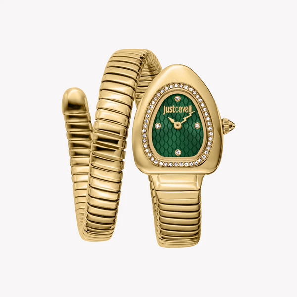 Just Cavalli Women's Gold Stainless Steel Watch, Green Dial | Jc1l249m0035 by i-watch