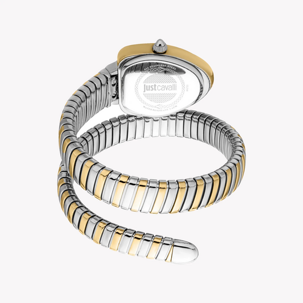 Just Cavalli Women's Two Tone Silver & Gold Watch, Silver Dial | Jc1l249m0055 by i-watch