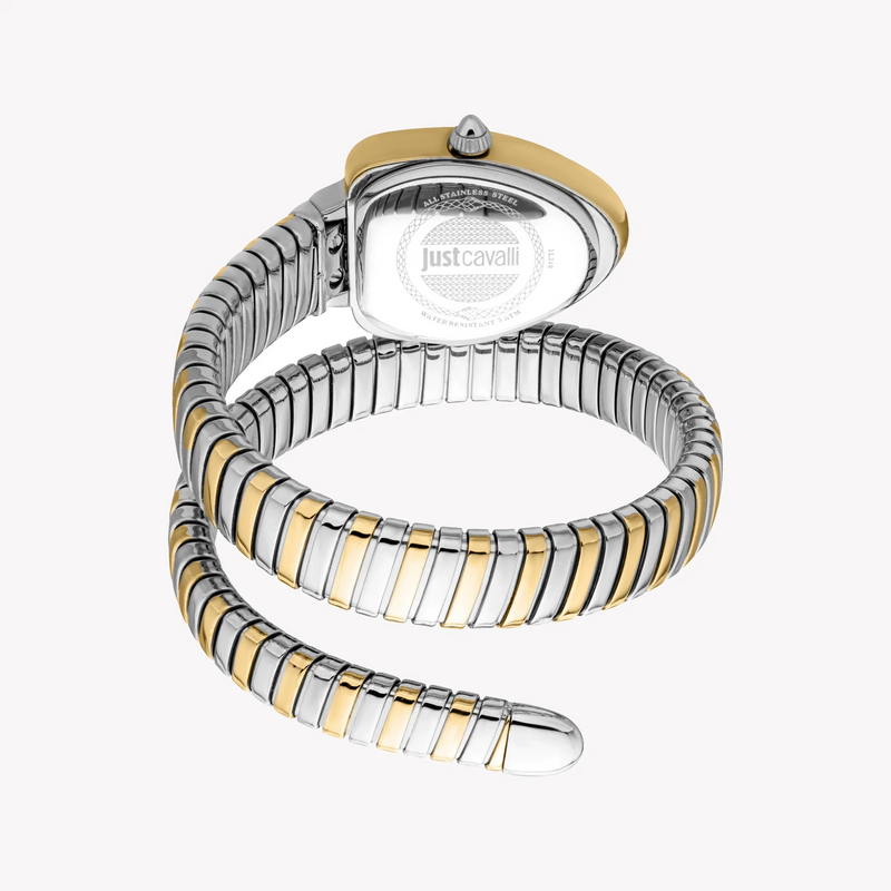Just Cavalli Women's Two Tone Silver & Gold Watch, Silver Dial | Jc1l249m0055 by i-watch