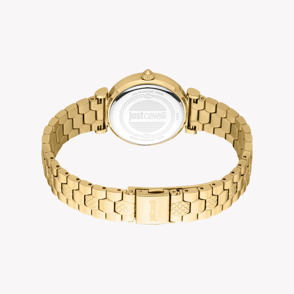 Just Cavalli Women's Gold Stainless Steel Watch, Silver Dial | Jc1l273m0055 by i-watch