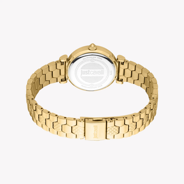 Just Cavalli Women's Gold Stainless Steel Watch, Silver Dial | Jc1l273m0055 by i-watch