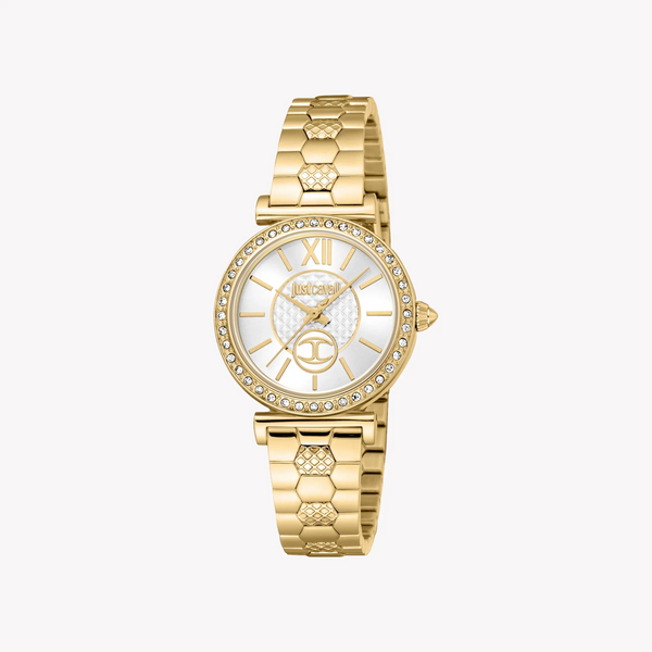 Just Cavalli Women's Gold Stainless Steel Watch, Silver Dial | Jc1l273m0055 by i-watch