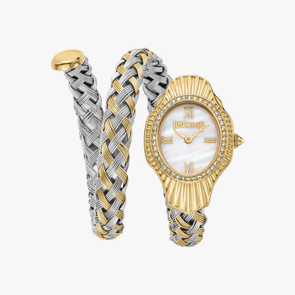 Just Cavalli Women's Gold Stainless Steel Watch, White Dial | Jc1l305m0055 by i-watch