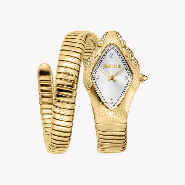 Just Cavalli Women's Gold Stainless Steel Watch, Silver Dial | Jc1l306m0035 by i-watch