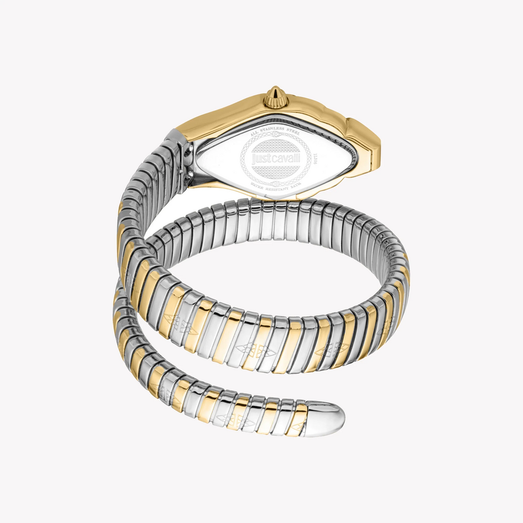 JUST CAVALLI Women's Watch with Gold Stainless Steel Case and Silver & Gold Stainless Steel Band-i-Watch-4