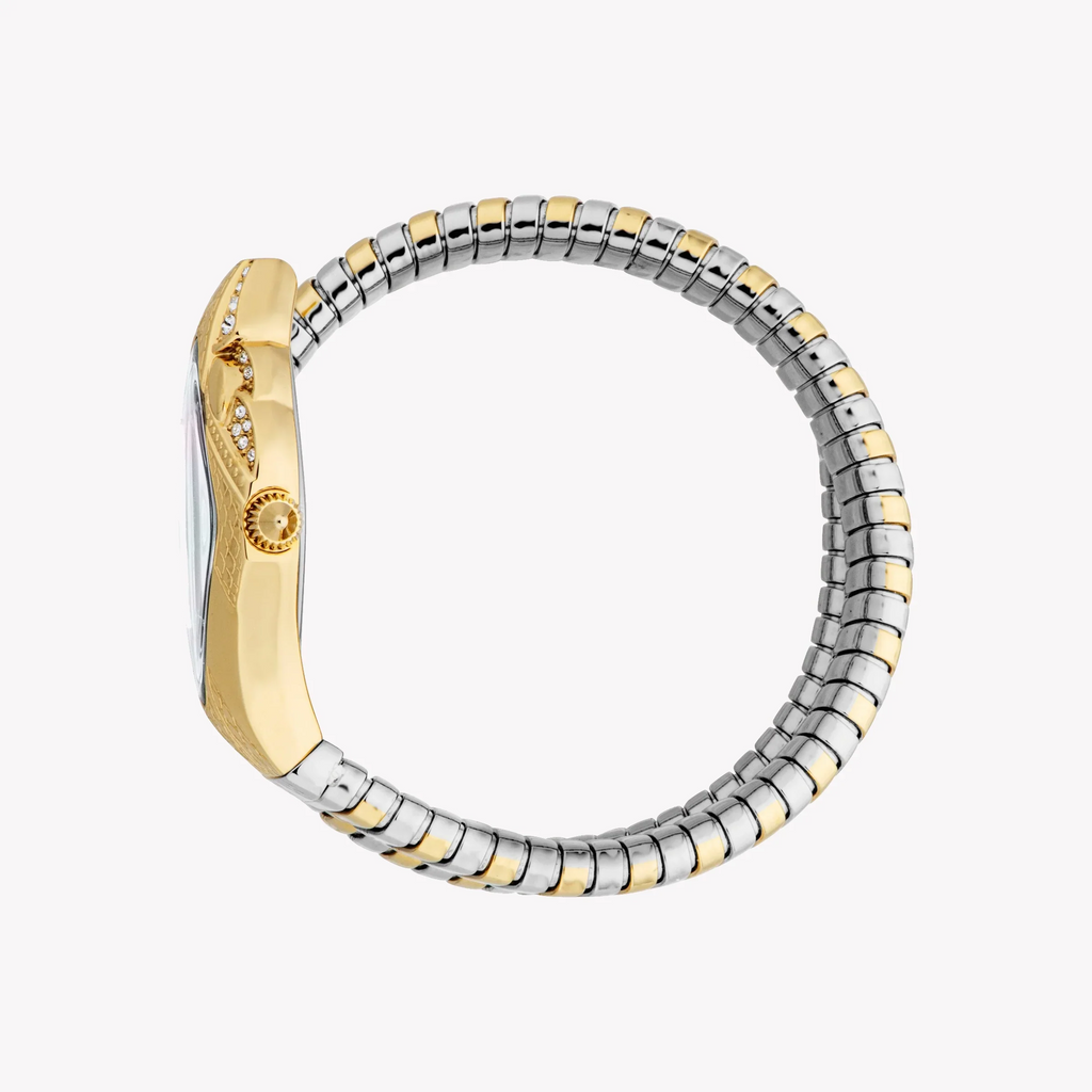 JUST CAVALLI Women's Watch with Gold Stainless Steel Case and Silver & Gold Stainless Steel Band-i-Watch-3