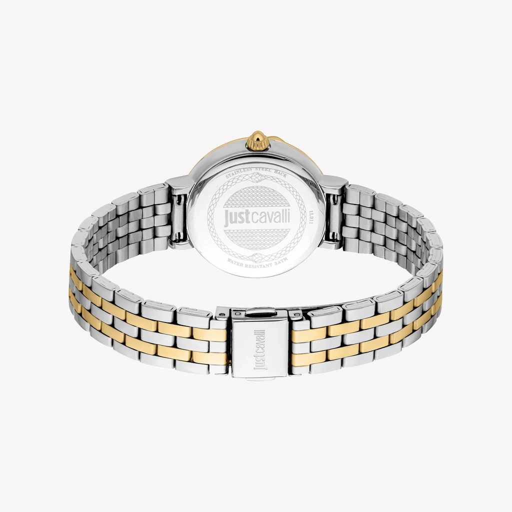 JUST CAVALLI Women's Watch with Silver & Gold Alloy Steel Case and Silver & Gold Stainless Steel Band-i-Watch-3
