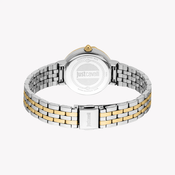 Just Cavalli Women's Two Tone Silver & Gold Watch, Mother Of Pearl Dial | Jc1l311m0055 by i-watch