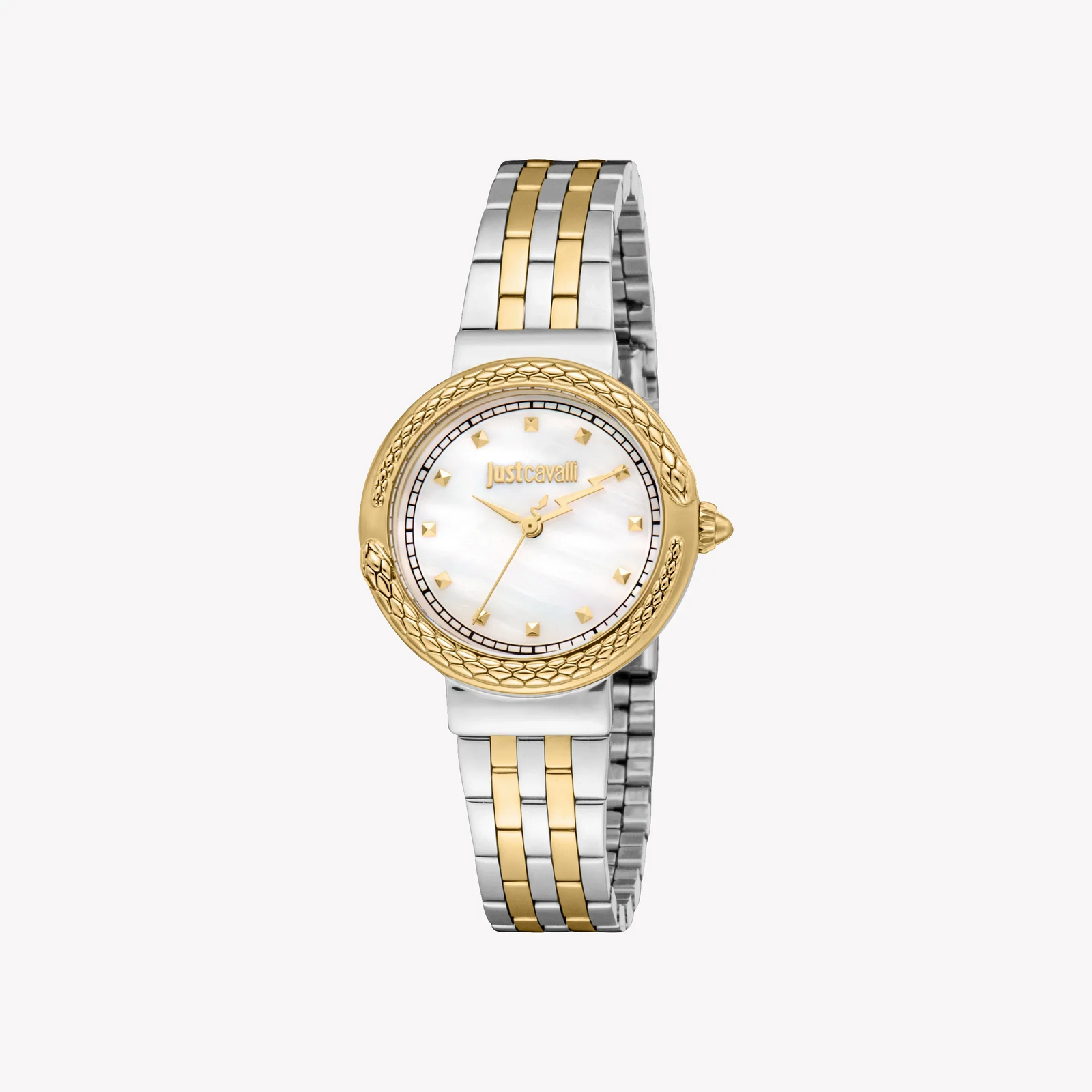 Just Cavalli Women's Two Tone Silver & Gold Watch, Mother Of Pearl Dial | Jc1l311m0055 by i-watch