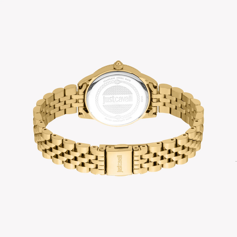 Just Cavalli Women's Gold Alloy Steel Watch, Silver Dial | Jc1l315m0055 by i-watch
