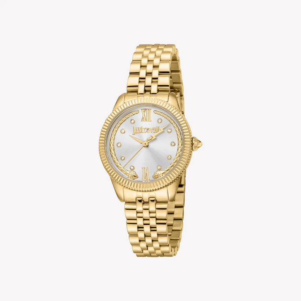 Just Cavalli Women's Gold Alloy Steel Watch, Silver Dial | Jc1l315m0055 by i-watch