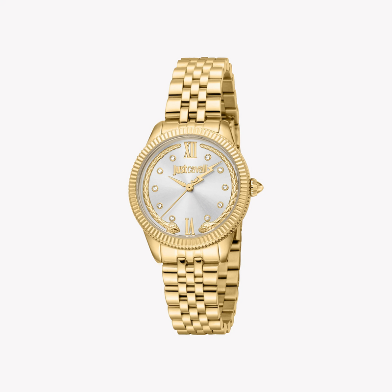 Just Cavalli Women's Gold Alloy Steel Watch, Silver Dial | Jc1l315m0055 by i-watch
