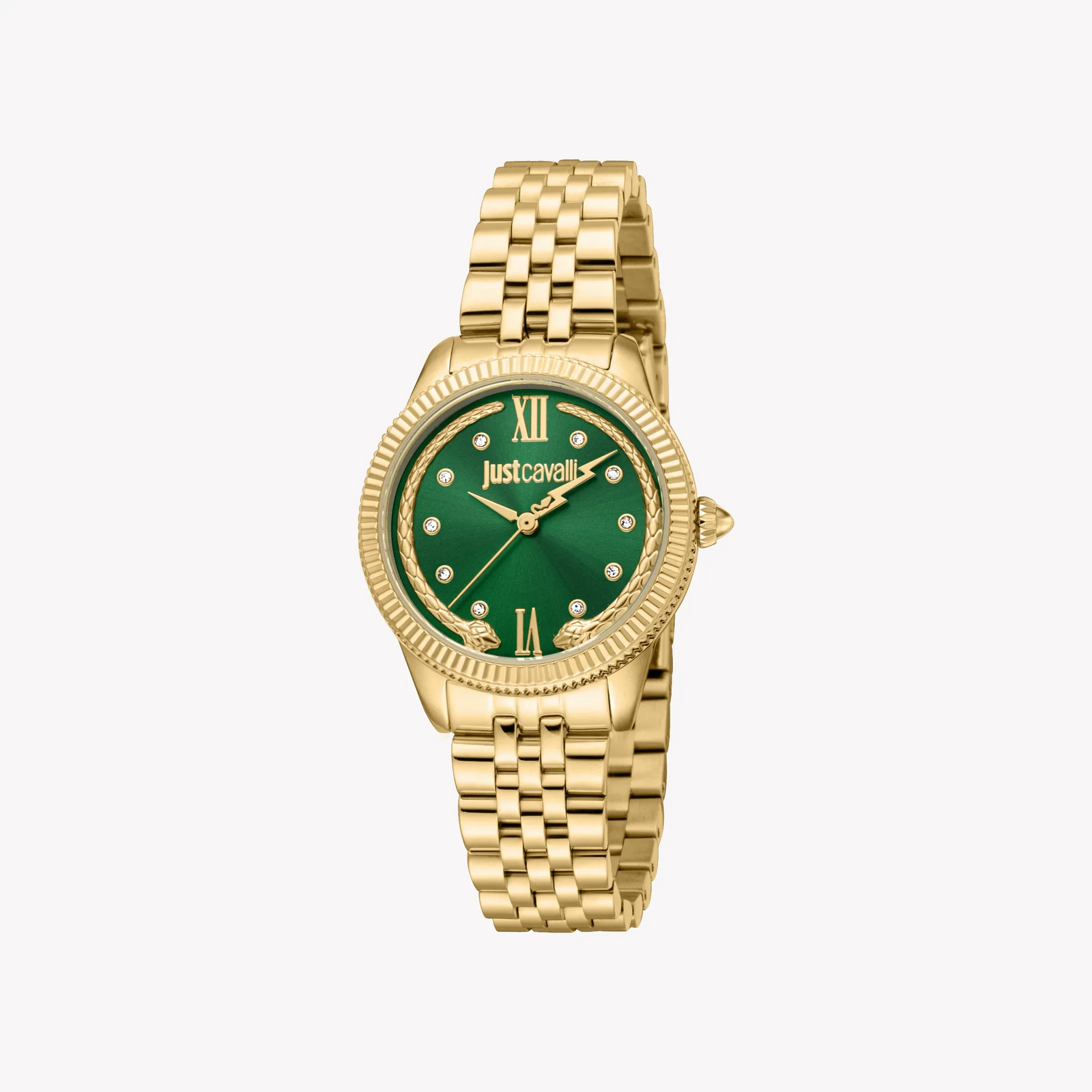 Just Cavalli Women's Gold Alloy Steel Watch, Green Dial | Jc1l315m0065 by i-watch