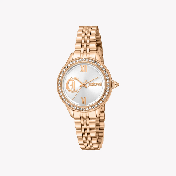 Just Cavalli Women's Rose Gold Alloy Steel Watch, Silver Dial | Jc1l316m0075 by i-watch