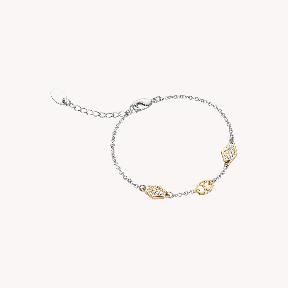 Just Cavalli Women's Silver & Gold Stainless Steel Watch, Silver & Gold Case And Band | Jc1l205m0085 by i-watch