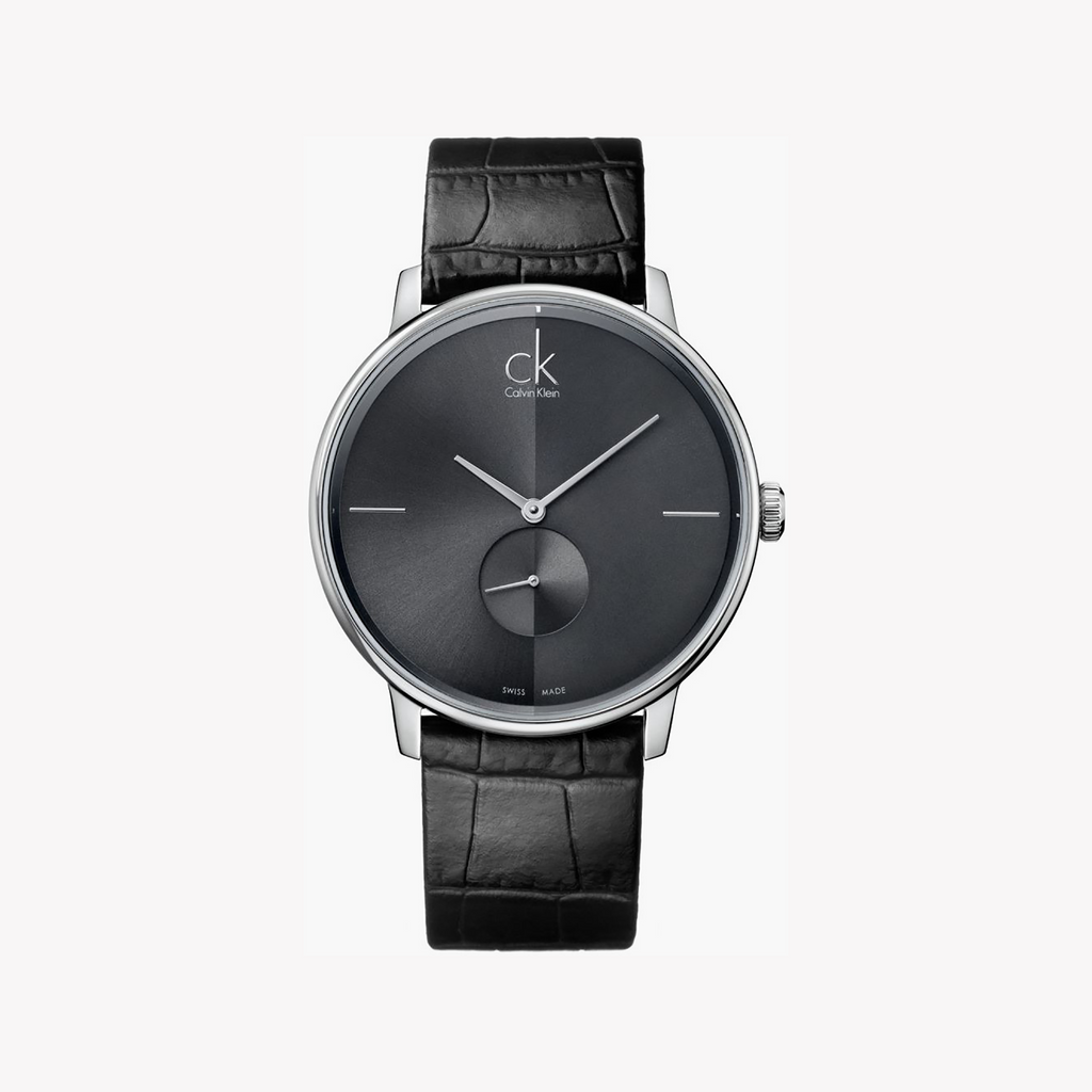 Ck Calvin Klein Men's Silver/Black Watch | K2y211c3