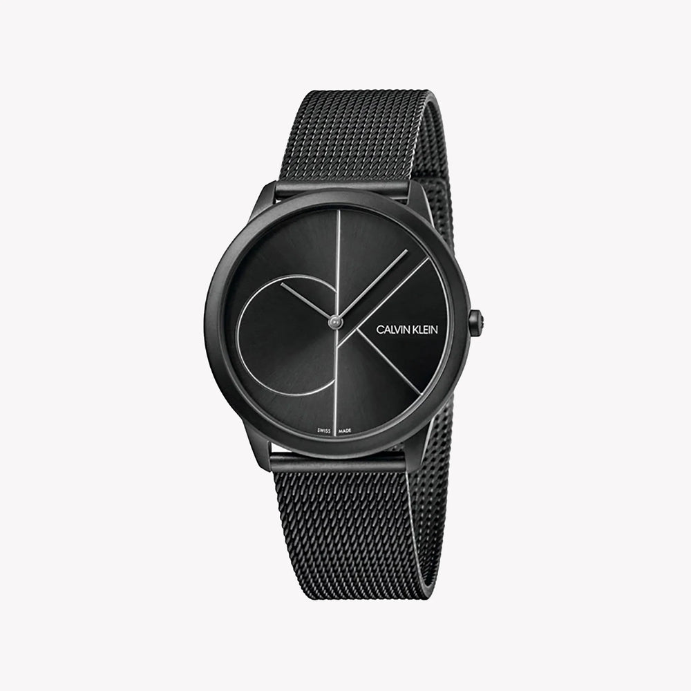 CK Calvin Klein Men's Black Stainless Steel Quartz Watch | K3M5145X by i-watch