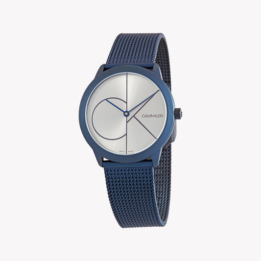 CK Calvin Klein Women's Blue Quartz Watch, Stainless Steel | K3M52T56