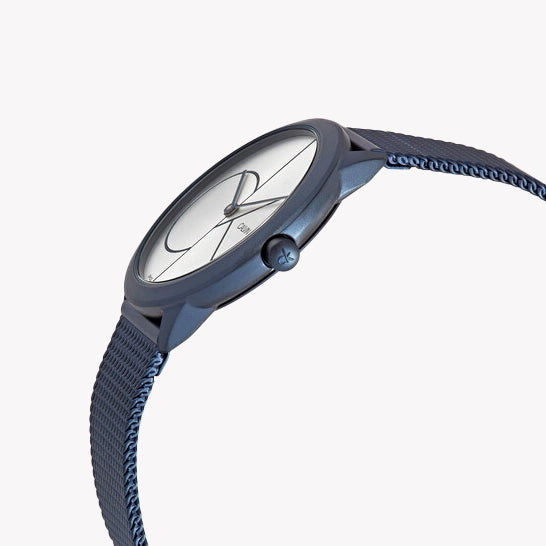 CK Calvin Klein Women's Blue Quartz Watch, Stainless Steel | K3M52T56