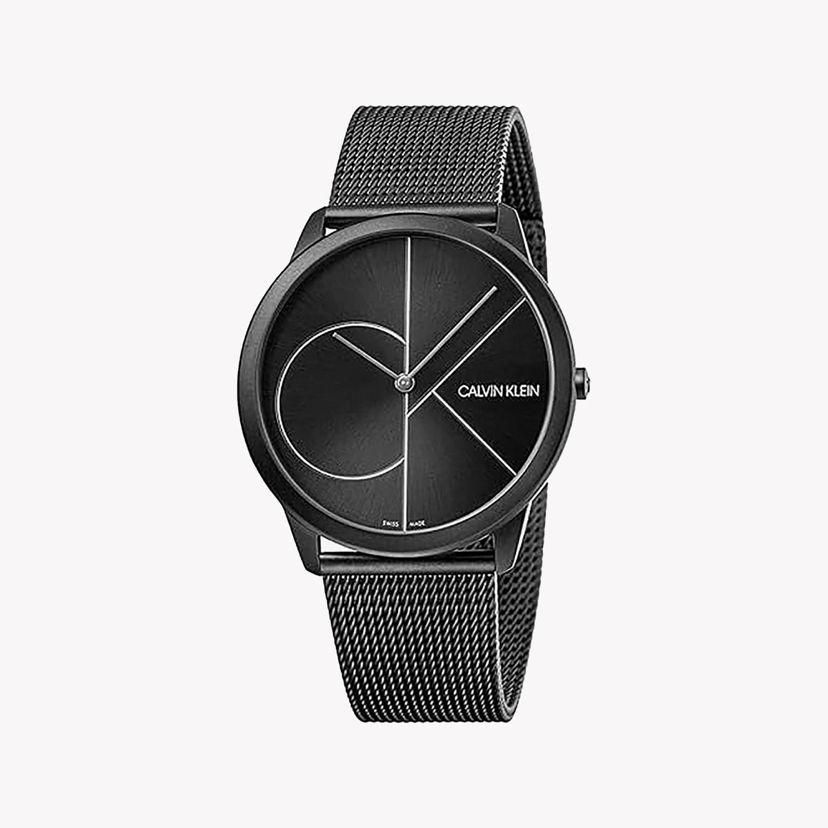 CK Calvin Klein Men's Black Stainless Steel Watch K3M5T451
