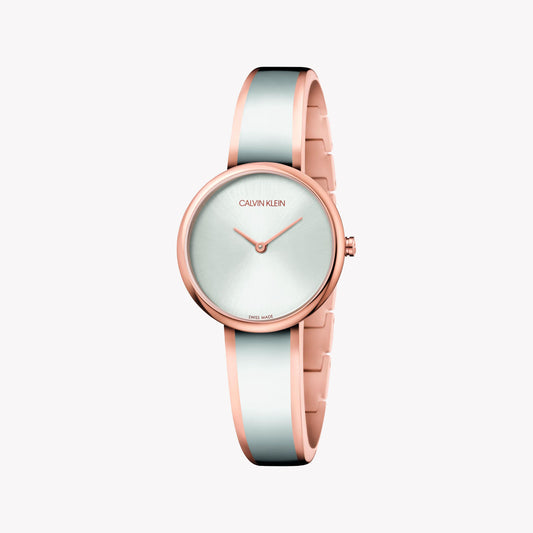 CK Calvin Klein Women's Watch, Rose Gold & Silver | K4E2N61Y