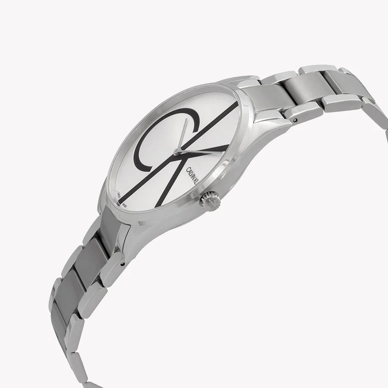 CK Calvin Klein Men's Silver & Grey Stainless Steel Watch | K4N2114Z by i-watch