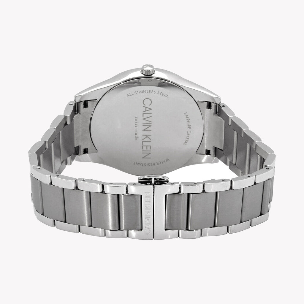 CK Calvin Klein Men's Silver & Grey Stainless Steel Watch | K4N2114Z