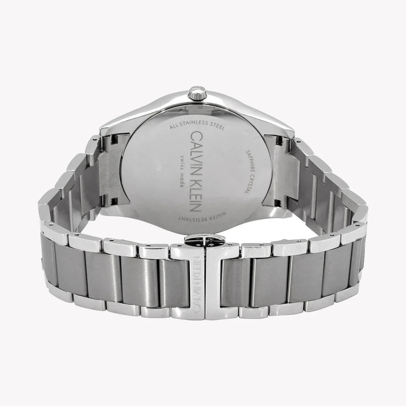 CK Calvin Klein Men's Silver & Grey Stainless Steel Watch | K4N2114Z by i-watch