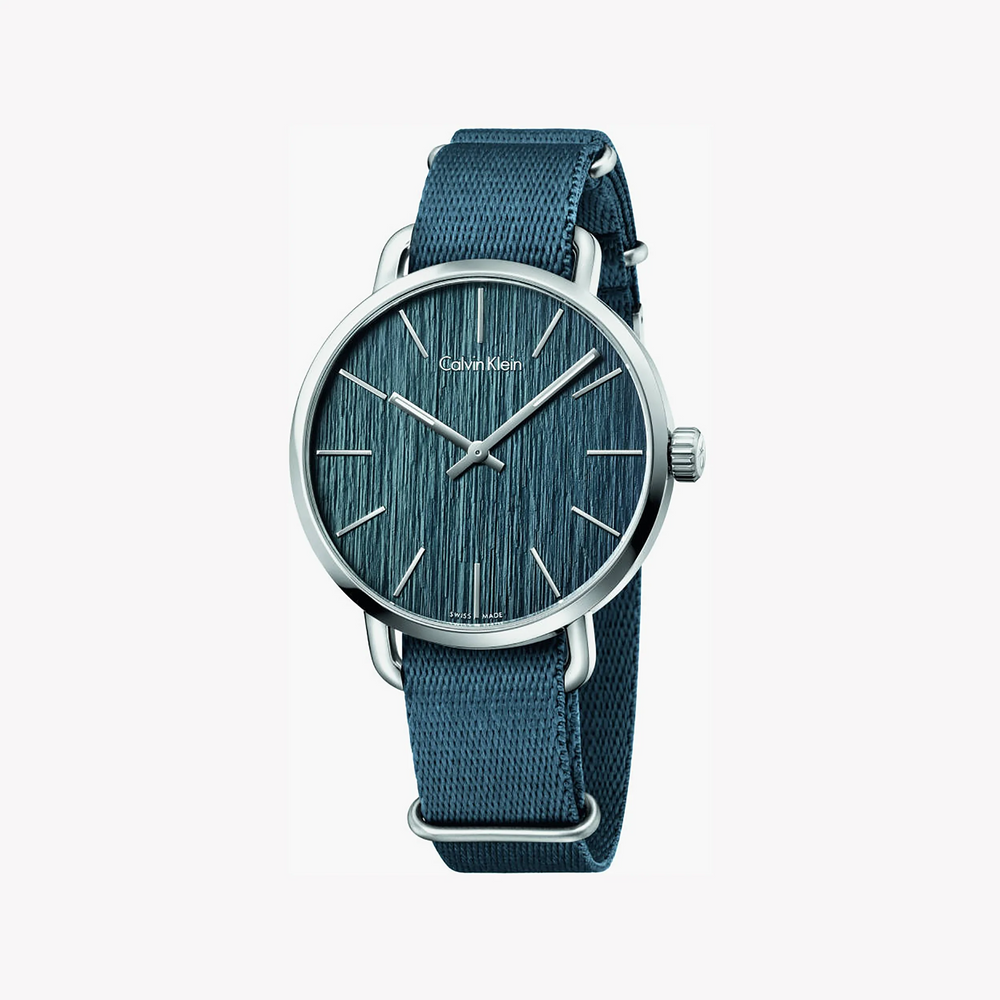 Ck Men's Silver/Blue Quartz Watch | Model K7b211wl by i-watch