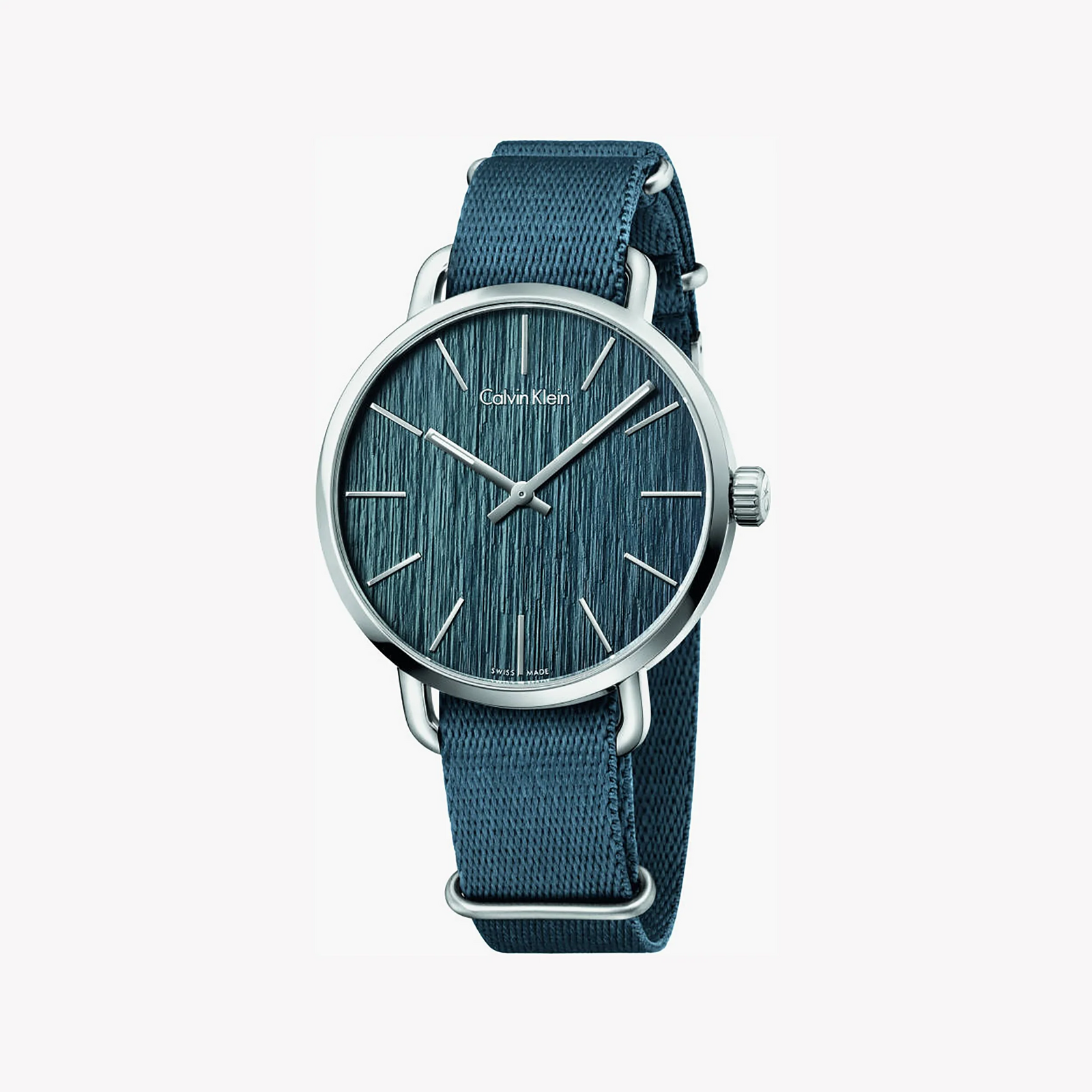 Ck Men's Silver/Blue Quartz Watch | Model K7b211wl by i-watch