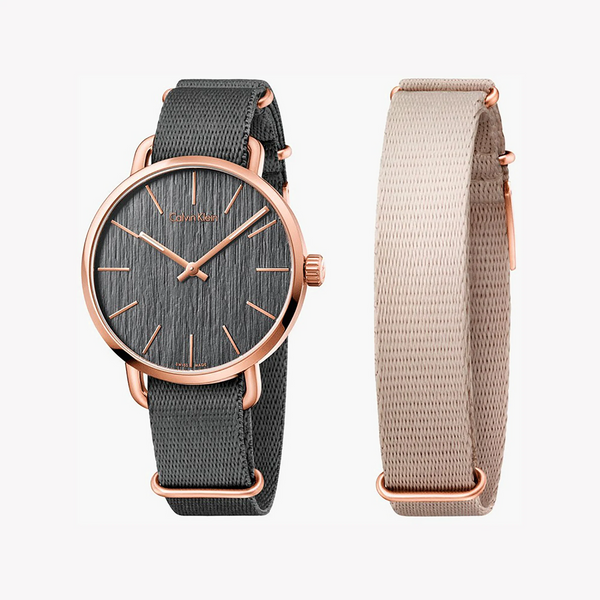 Ck Calvin Klein Men's Rose Gold/Grey Watch | K7b216p3 by i-watch