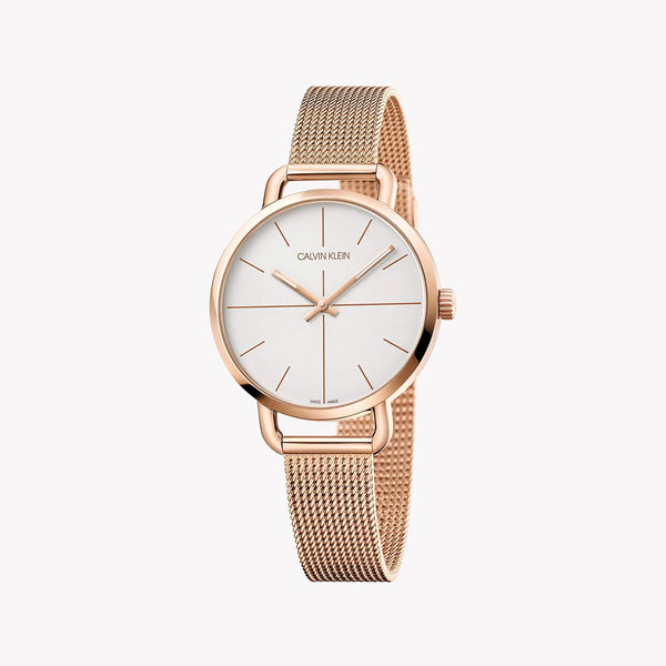 CK Calvin Klein Women's Rose Gold Stainless Steel Watch | K7B23626 by i-watch