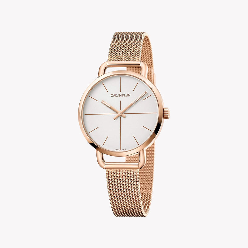 CK Calvin Klein Women's Rose Gold Stainless Steel Watch | K7B23626 by i-watch
