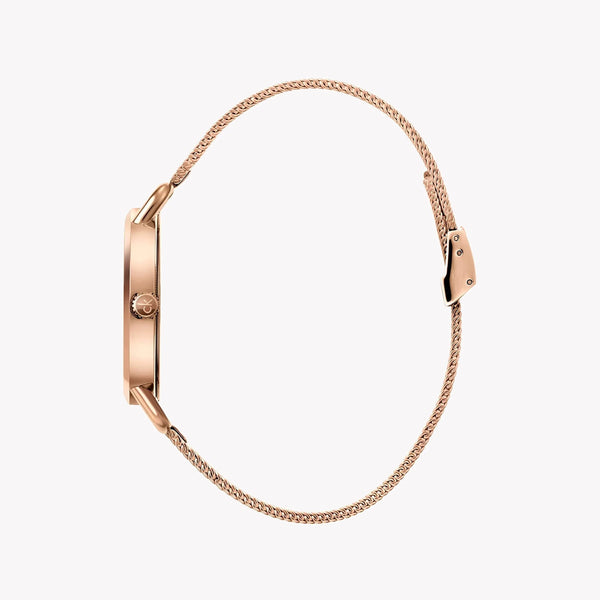 CK Calvin Klein Women's Rose Gold Stainless Steel Watch | K7B23626 by i-watch