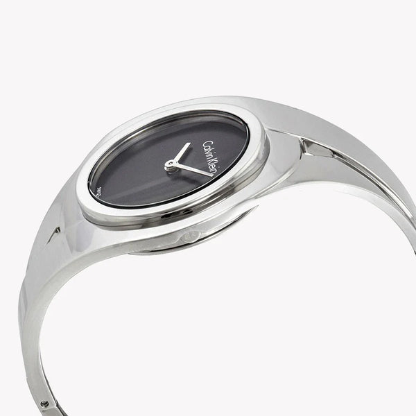 CK Calvin Klein Women's Stainless Steel Black Dial Watch | K8E2S111 by i-watch