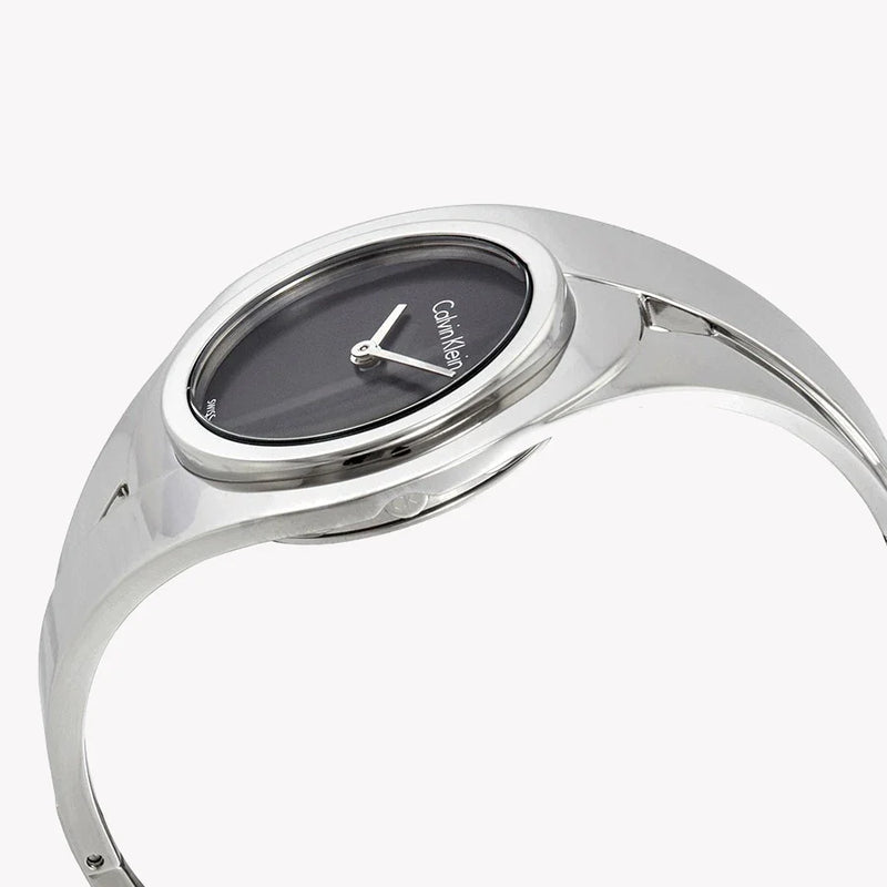 CK Calvin Klein Women's Stainless Steel Black Dial Watch | K8E2S111 by i-watch