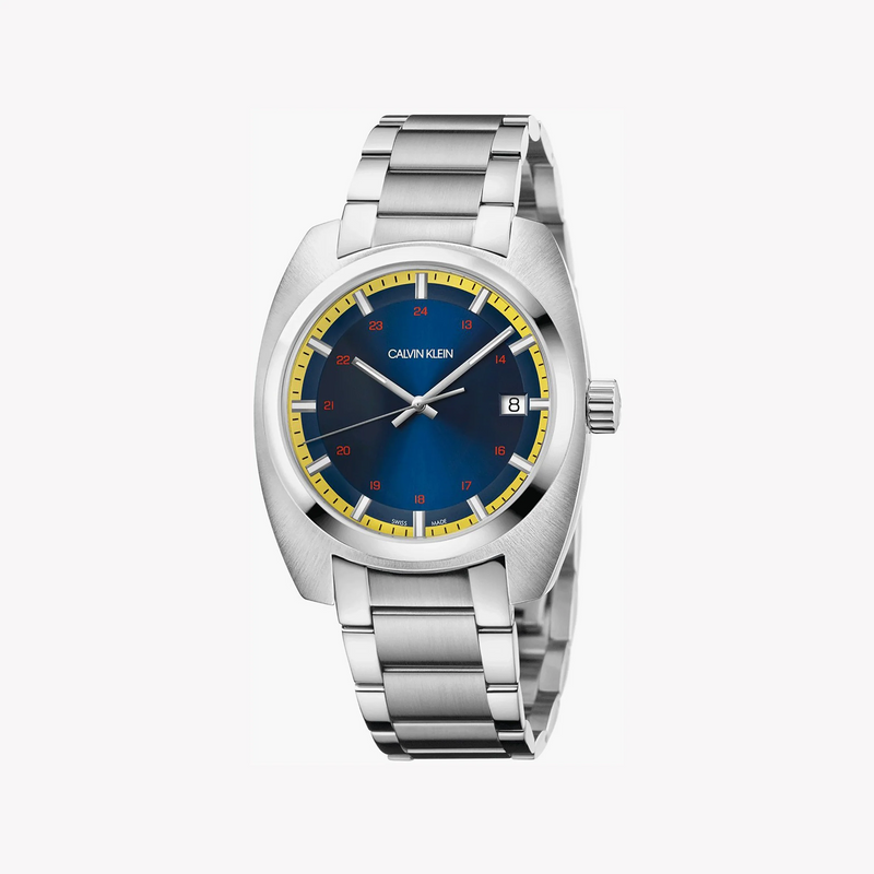 Ck Calvin Klein Women's Silver/Blue Quartz Watch | K8w3114n by i-watch
