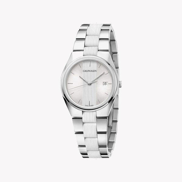 CK Calvin Klein Women's Stainless Steel Watch, Silver | K9E231K6 by i-watch