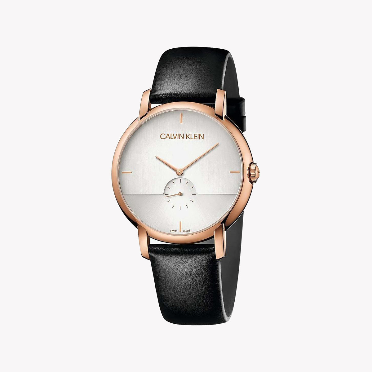 CK Calvin Klein Men's Rose Gold/Black Watch | K9H2X6C6