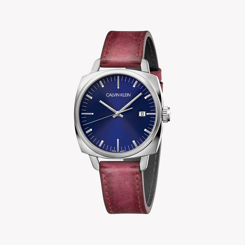 Ck Calvin Klein Men's Grey/Red Stainless Watch | K9n111zn by i-watch