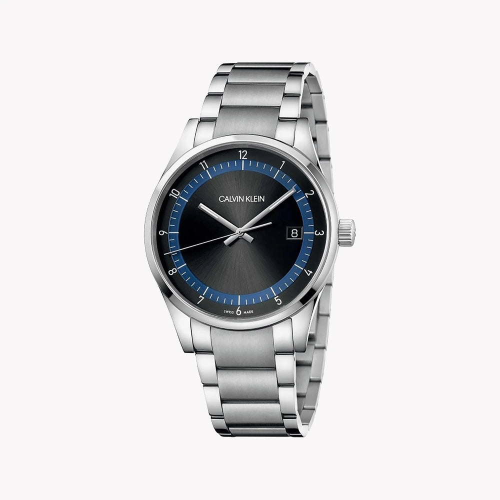 CK Calvin Klein Men's Stainless Steel Black Dial Watch KAM21141 by i-watch
