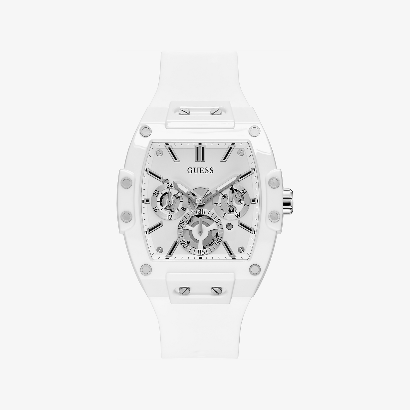 Guess Watches Men's White Silicone Watch, Quartz | Gw0203g2 by i-watch