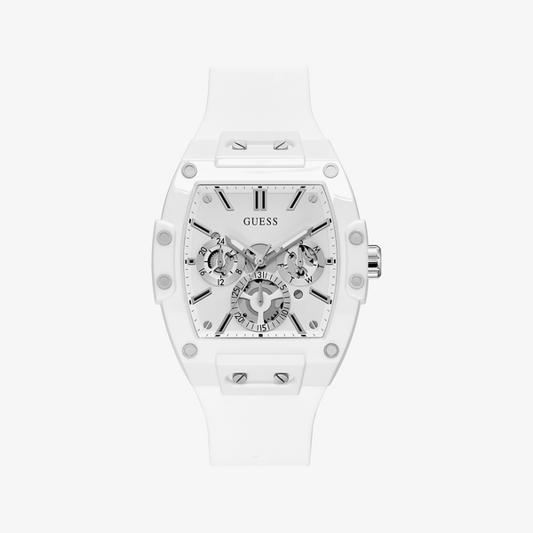 Guess Watches Men's White Silicone Watch, Quartz | Gw0203g2 by i-watch